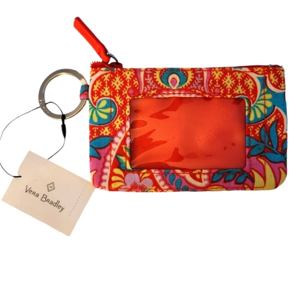 NWT Vera Bradley "Paisley in Paradise" Zip ID Case